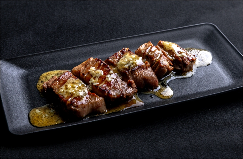 すだち塩ダレの牛たんステーキ